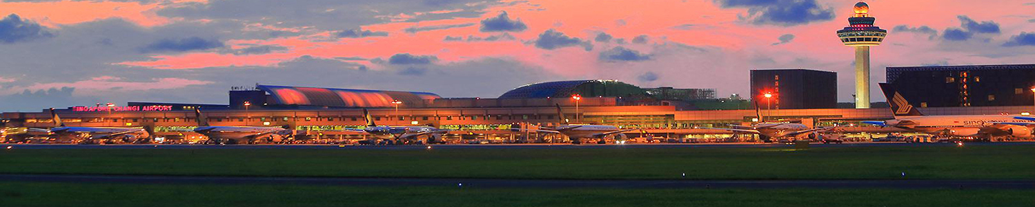 Photo of Changi Airport at sunset