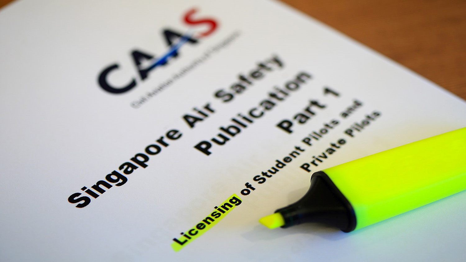 Photo of one of CAAS’ safety publication.