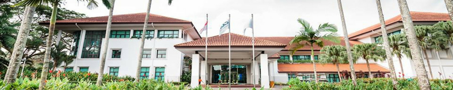 Photo of the Singapore Aviation Academy façade.