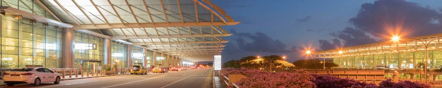 Photo of Terminal 3 at night