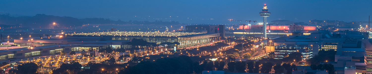 Bird eye view of Singapore airport